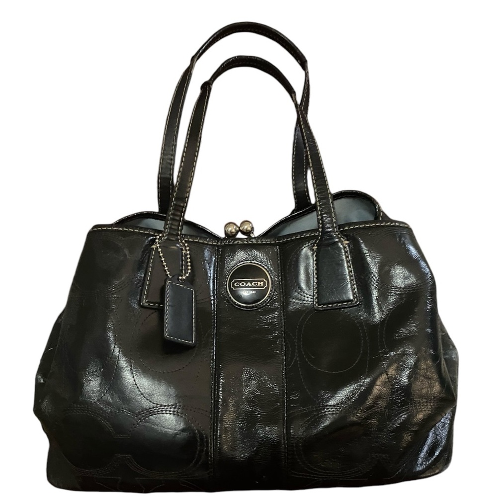 Patent Leather Coach Handbag
